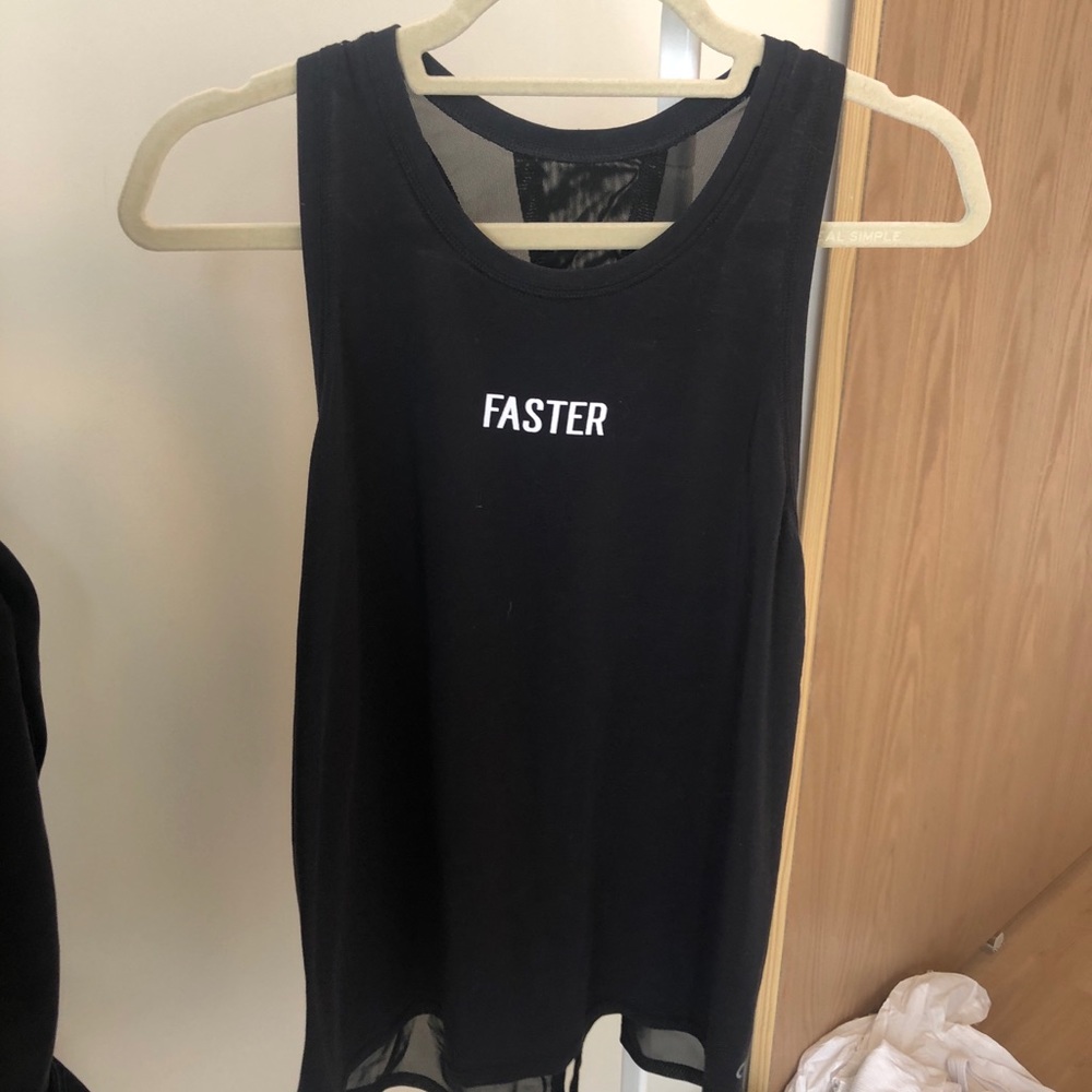 Black Workout Tie Back Tank - Gap